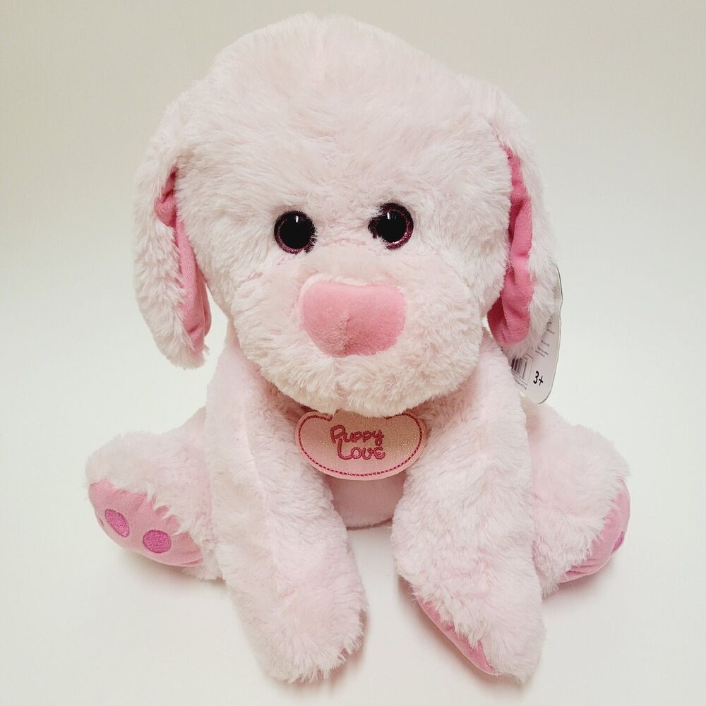 Kellytoy Pink Dog Puppy Love Plush Stuffed Animal Toy with Tag
